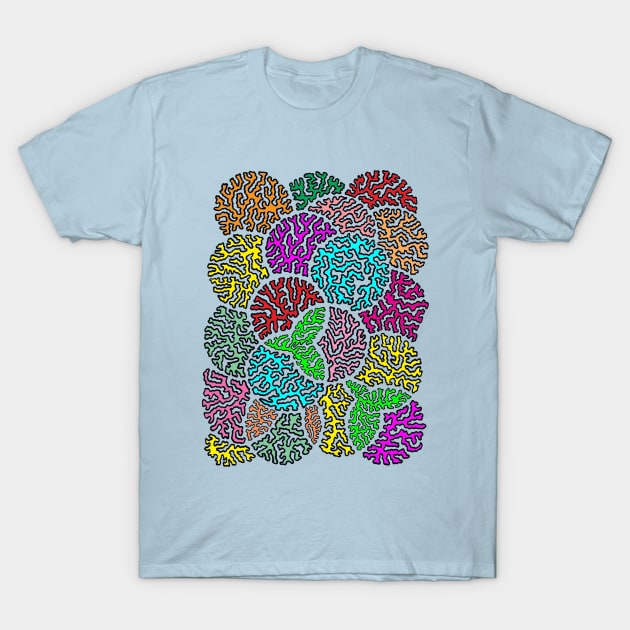 Overlapping Circles T-Shirt by NightserFineArts